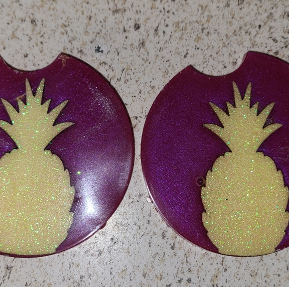 Set of 2 car coasters - Picture 1 of 4